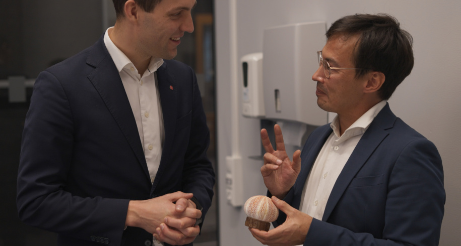 Kristian Louis Jensen og Klima- og Miljø-minister Andreas Bjelland Eriksen